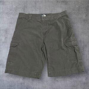 The North Face Vintage Mens Size 40 Gray Baggy Outdoor Hiking Cargo Shorts